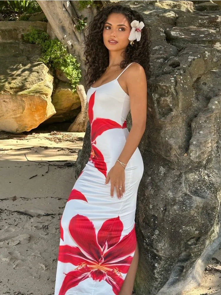 Maui™ – Vestido Longo Floral Tropical