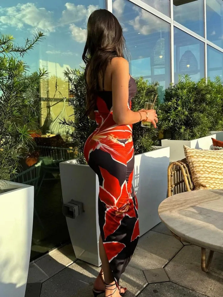 Maui™ – Vestido Longo Floral Tropical