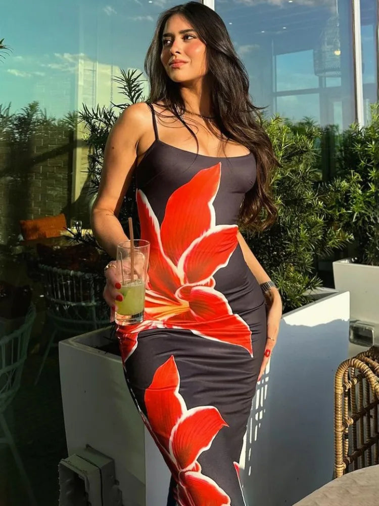 Maui™ – Vestido Longo Floral Tropical