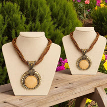 Aura™ - Colar com Pedras Natural de Jade