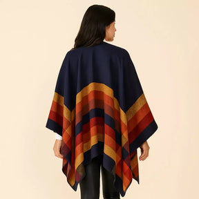 Bloom™ –  Poncho Xadrez Boho Vintage