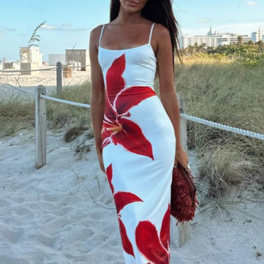 Maui™ – Vestido Longo Floral Tropical