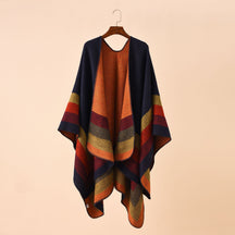 Bloom™ –  Poncho Xadrez Boho Vintage