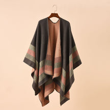 Bloom™ –  Poncho Xadrez Boho Vintage